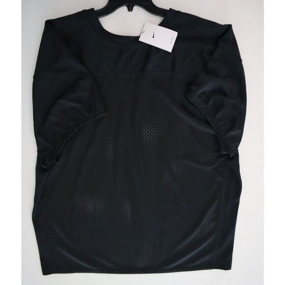 Nike DJ5778-010 Men's Sz 2XL Black/White Dri-FIT Mesh Practice Football Jersey - Picture 7 of 7